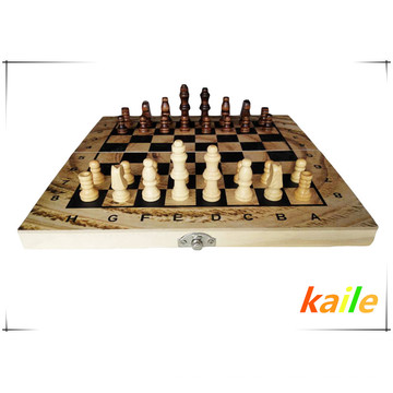 Schachspiel Schachbrett aus Holz Schachfiguren